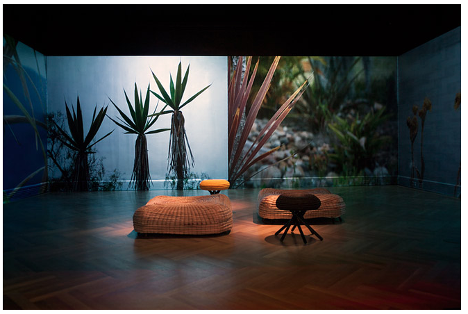Ceci Arango Cococora stools and cucarachero poufs. Monika Bravo Video Urumo